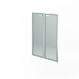 Комплект дверей стеклянных в алюм. раме НТ-601.2 РСТЛ 